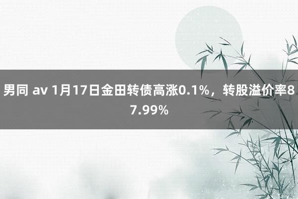 男同 av 1月17日金田转债高涨0.1%，转股溢价率87.99%